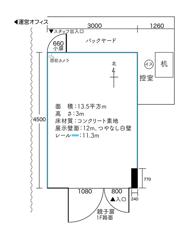 平面図と設備・備品
